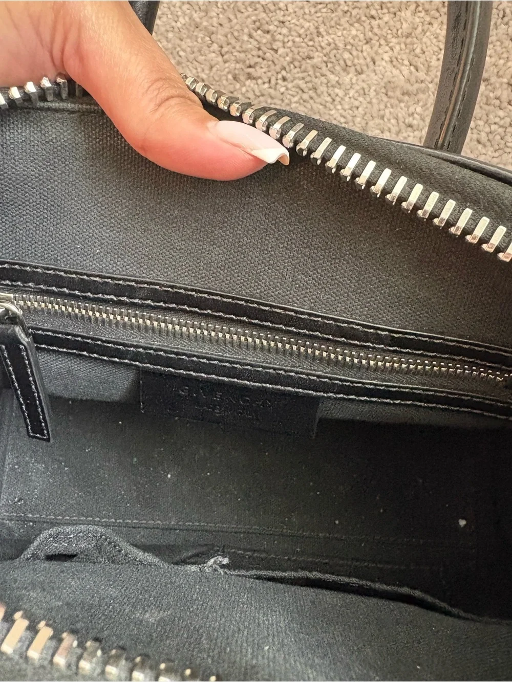 Givenchy Black Antigona Mini Satchel with Detachable Strap